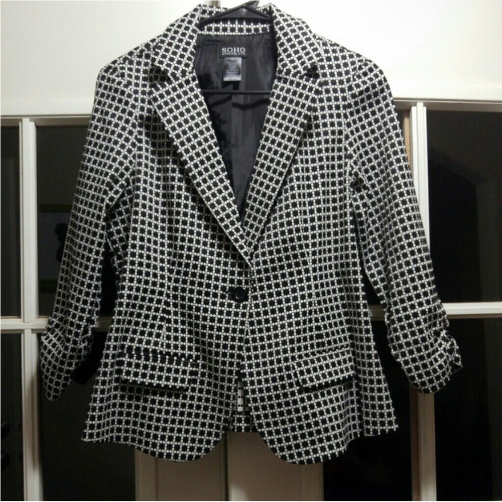 SOHO Apparel Black & White Jacket
